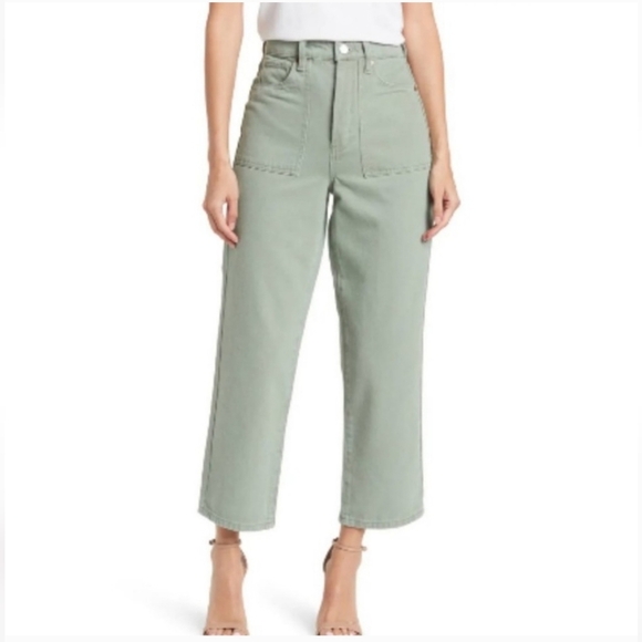 Blank nyc the baxter ribcage straight leg green size 26 - Picture 1 of 5